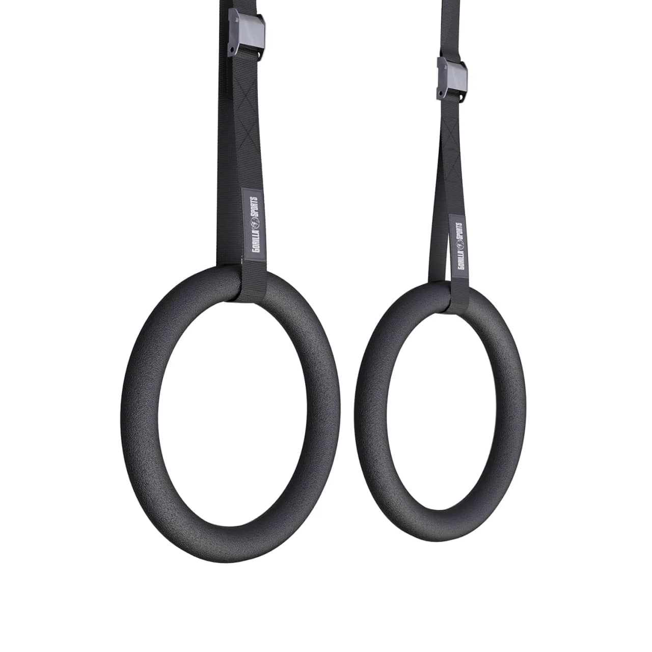 Gorilla Sports gymnastikringar i 2-pack med remmar