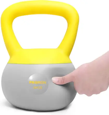 PROIRON mjuk kettlebell med svart handtag