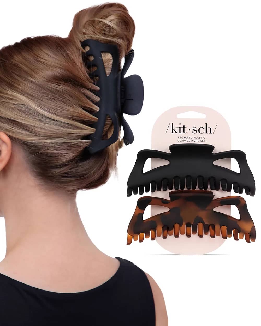 Kitsch Jumbo Claw Clips, 2-pack
