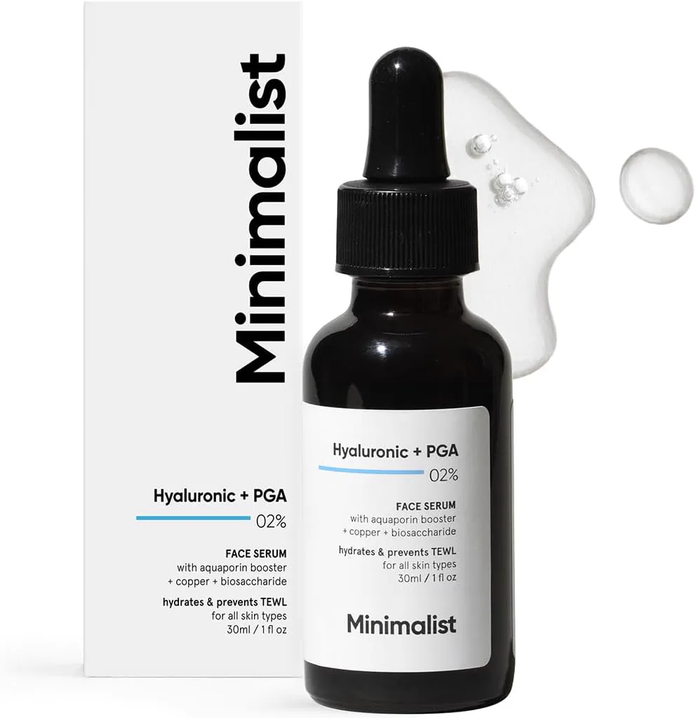 Minimalist 2% Hyaluronic Acid + PGA Face Serum, 30 ml
