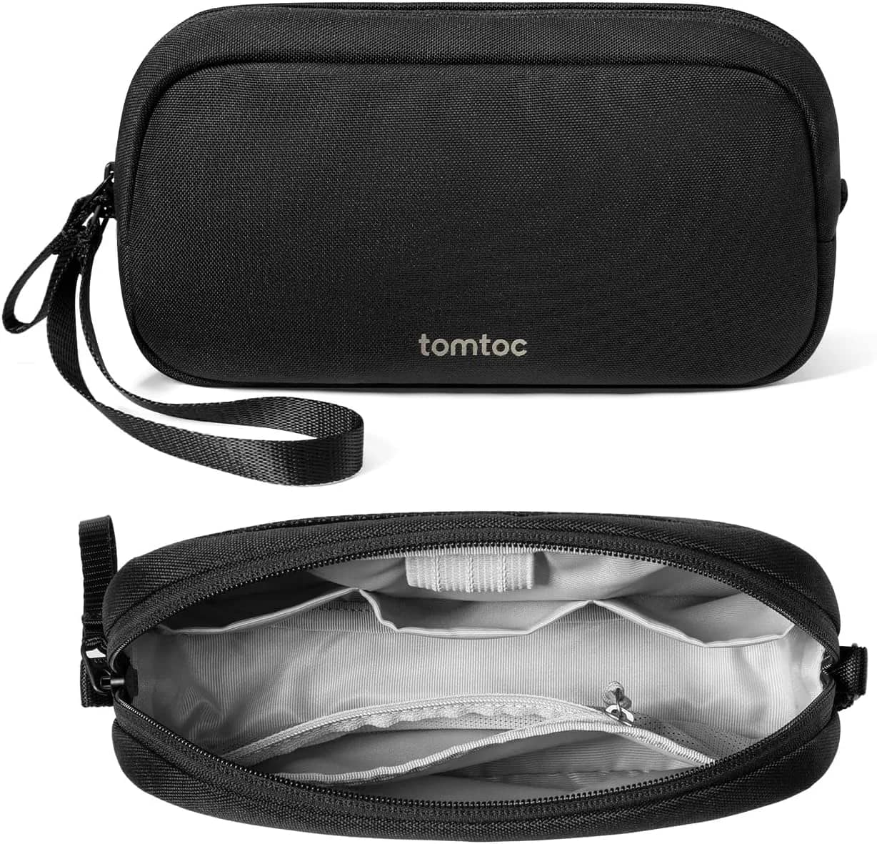 tomtoc kabelorganizer för resa med fack för kablar och laddare