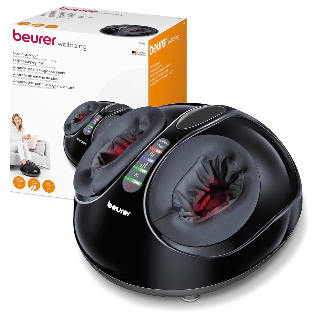 Beurer FM 90 shiatsu fotmassage med värme