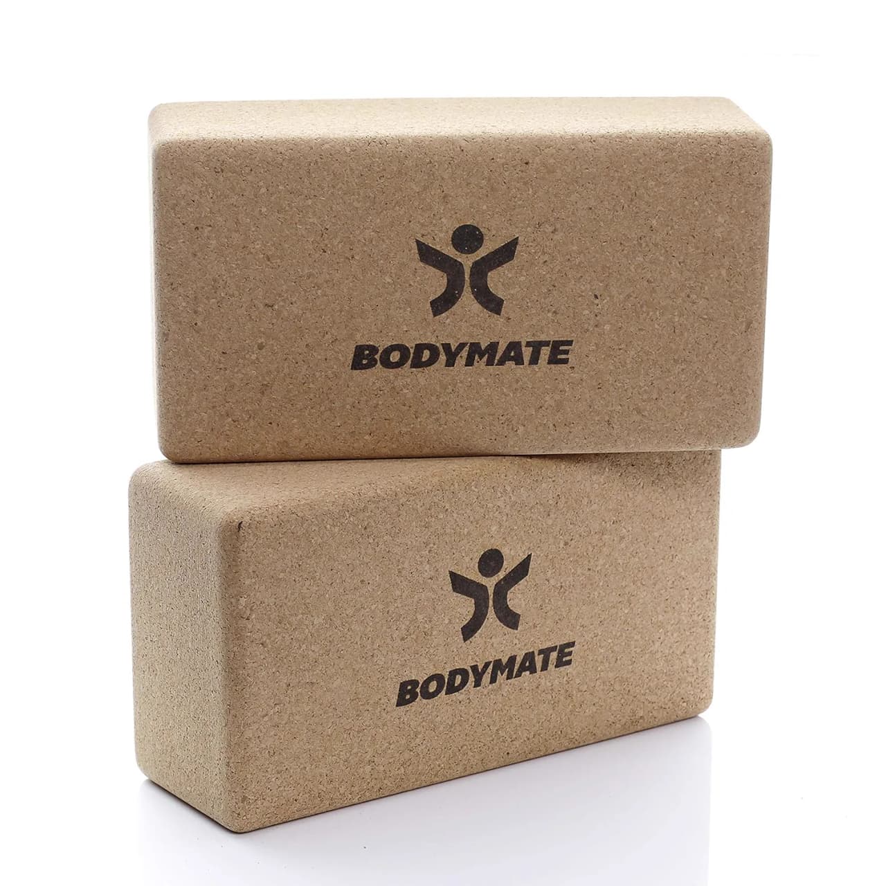 BODYMATE yogablock i kork (2-pack)