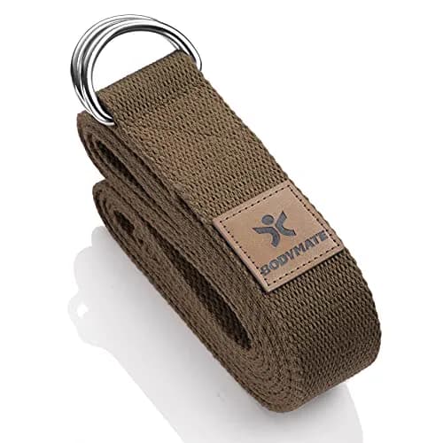 Miniatyr: BODYMATE yoga strap i bomull med spänne