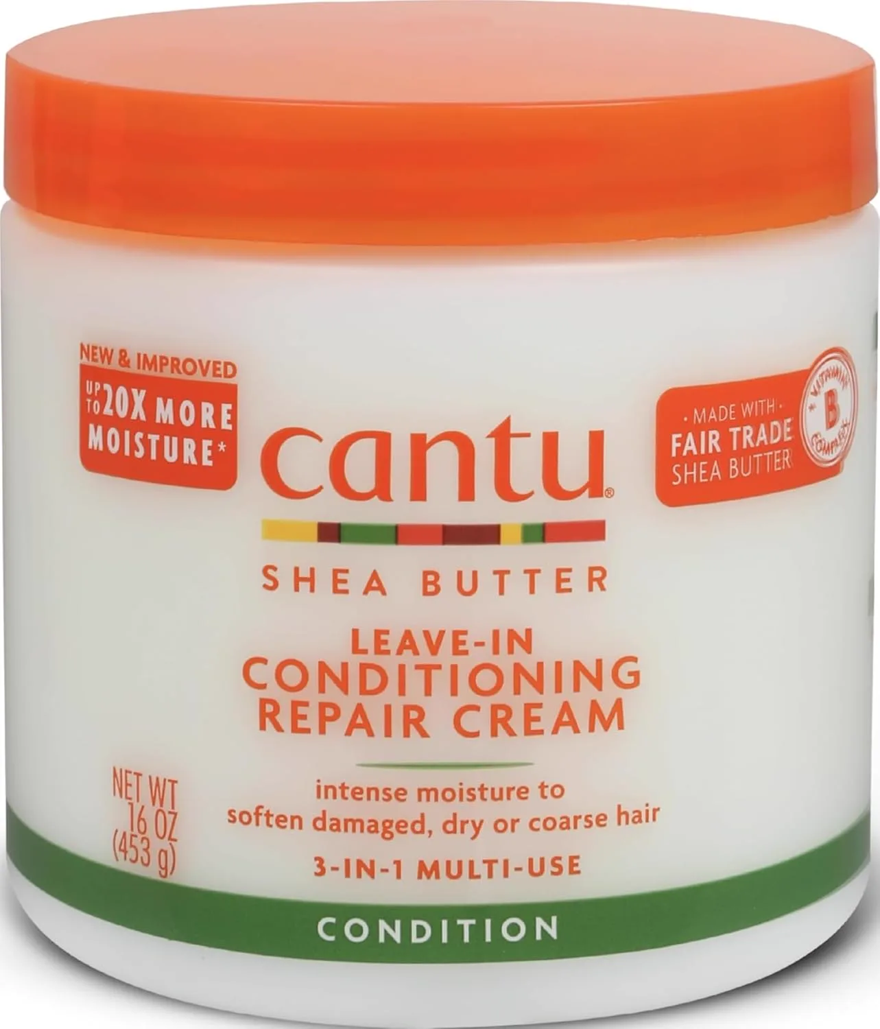 Cantu Shea Butter Leave-In Conditioning Repair Cream, 453 g