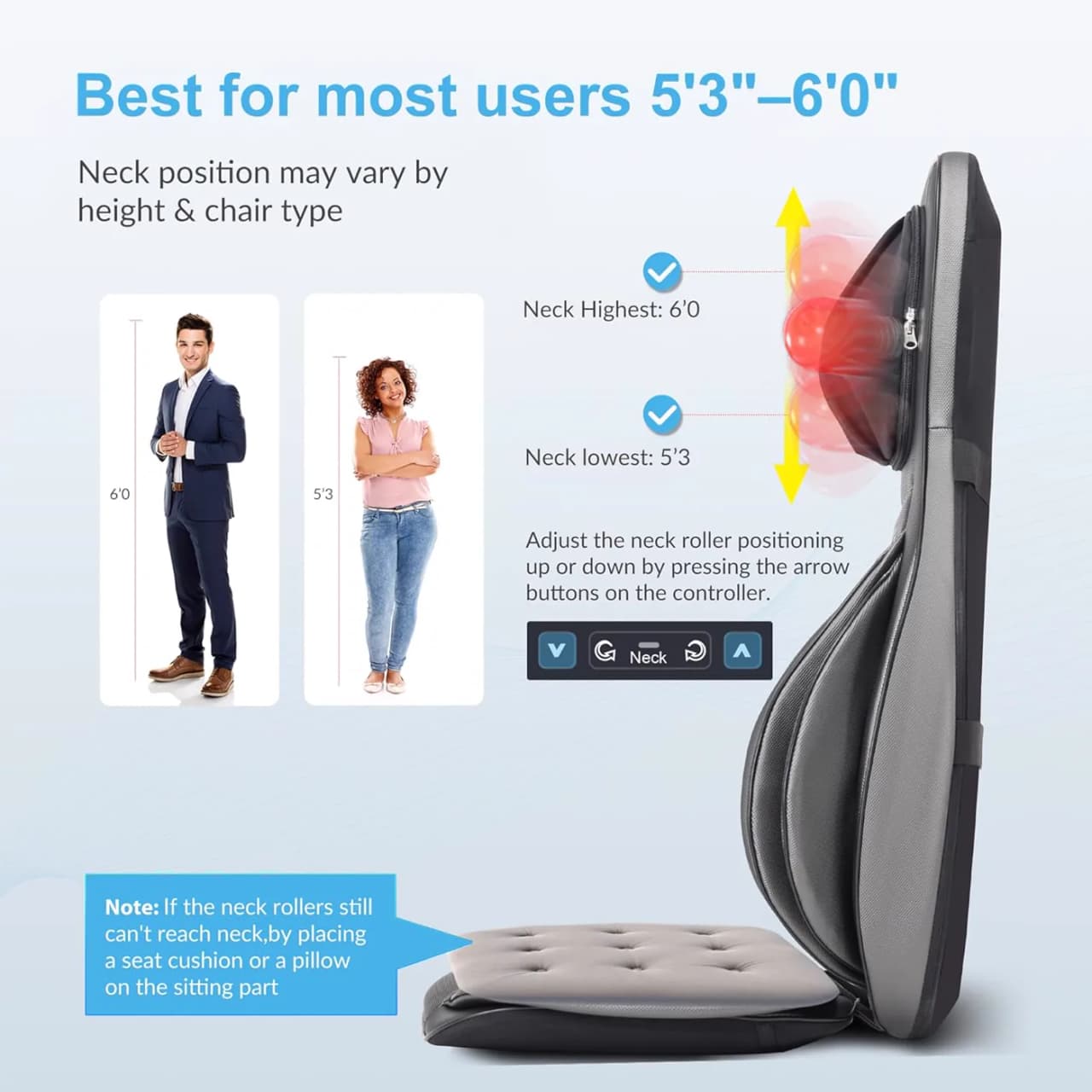 Miniatyr: Comfier massagesits med funktioner från Amazon-bilder