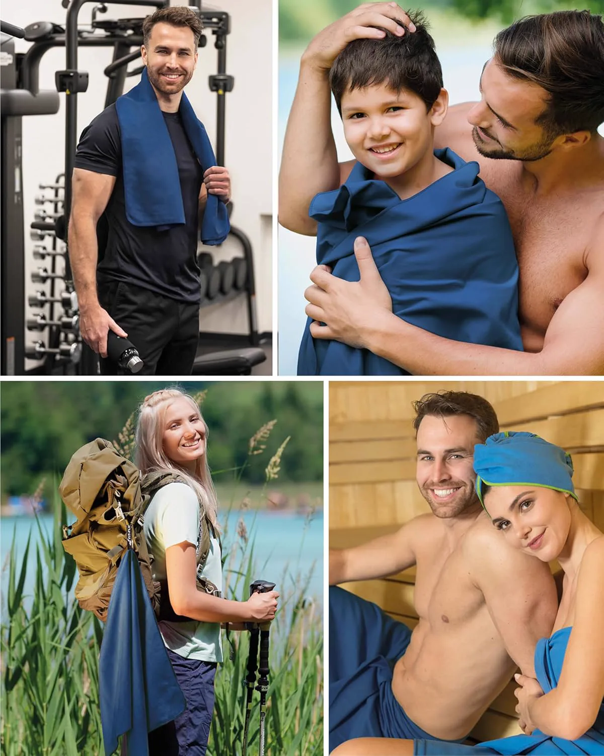Miniatyr: Detalj av Fit-Flip mikrofiberhandduk med förvaringspåse