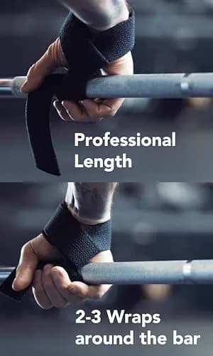 Miniatyr: Fitgriff lifting straps i användning vid marklyft