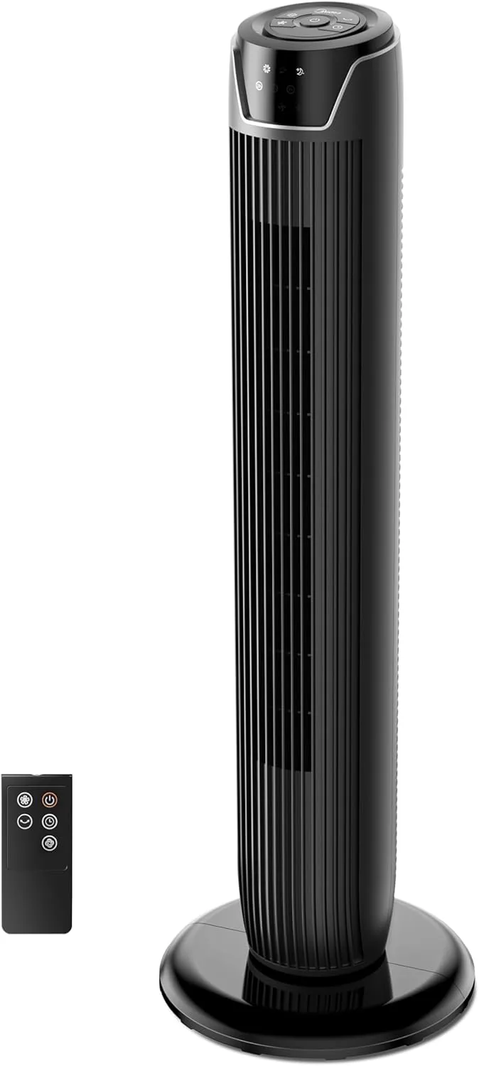 Midea FZ10-17JR svart tornfläkt med fjärrkontroll