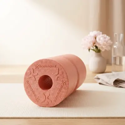Miniatyr: BODYMATE foam roller med centrumränna för ryggraden