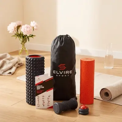 Miniatyr: Elvire texturerad foam roller och massageboll
