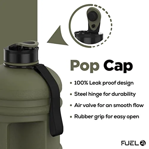 Miniatyr: Fuel24 gym jug med markeringar för vätskeintag