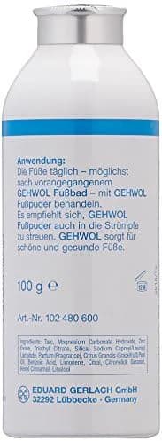 Miniatyr: Gehwol fotpuder textur och konsistens