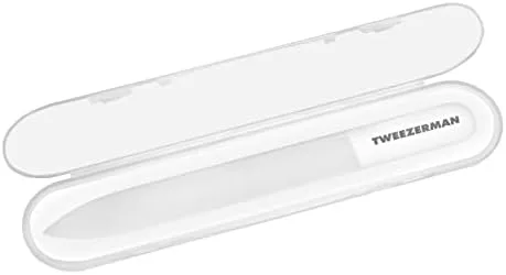 Miniatyr: Tweezerman glasnagelfil med slät filyta