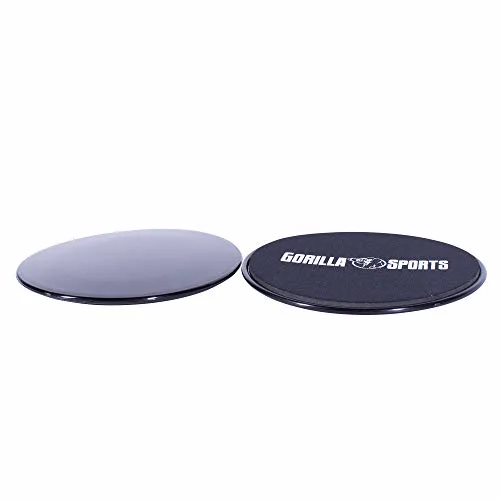 Miniatyr: Gorilla Sports sliders i bruk för mage- och rumpövningar