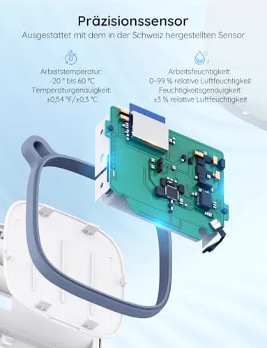 Miniatyr: Govee hygrometer kopplad till app med larm