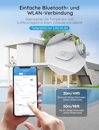 Miniatyr: Detaljbild av Govee WiFi termometer/hygrometer
