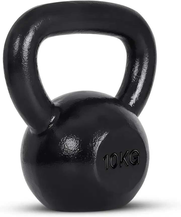 Miniatyr: Amazon Basics gjutjärns-kettlebell med texturerat handtag