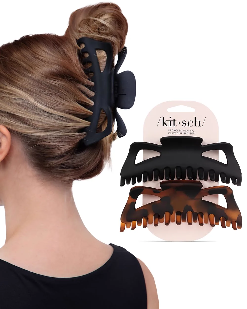 Kitsch Jumbo Claw Clips, 2-pack
