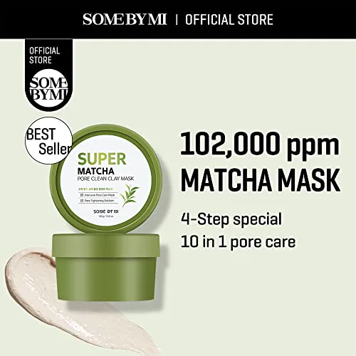 Miniatyr: Some By Mi matcha lermask textur och konsistens