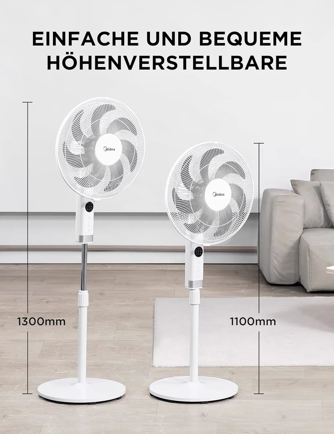 Miniatyr: Midea MFS400 golvfläkt i produktgalleri