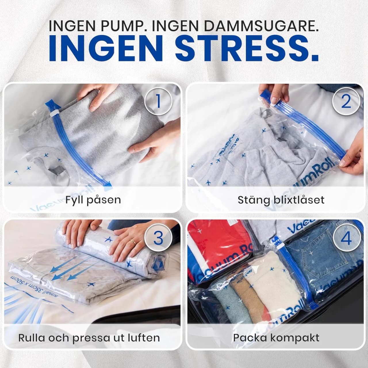 Miniatyr: Resepåsar packade i en väska