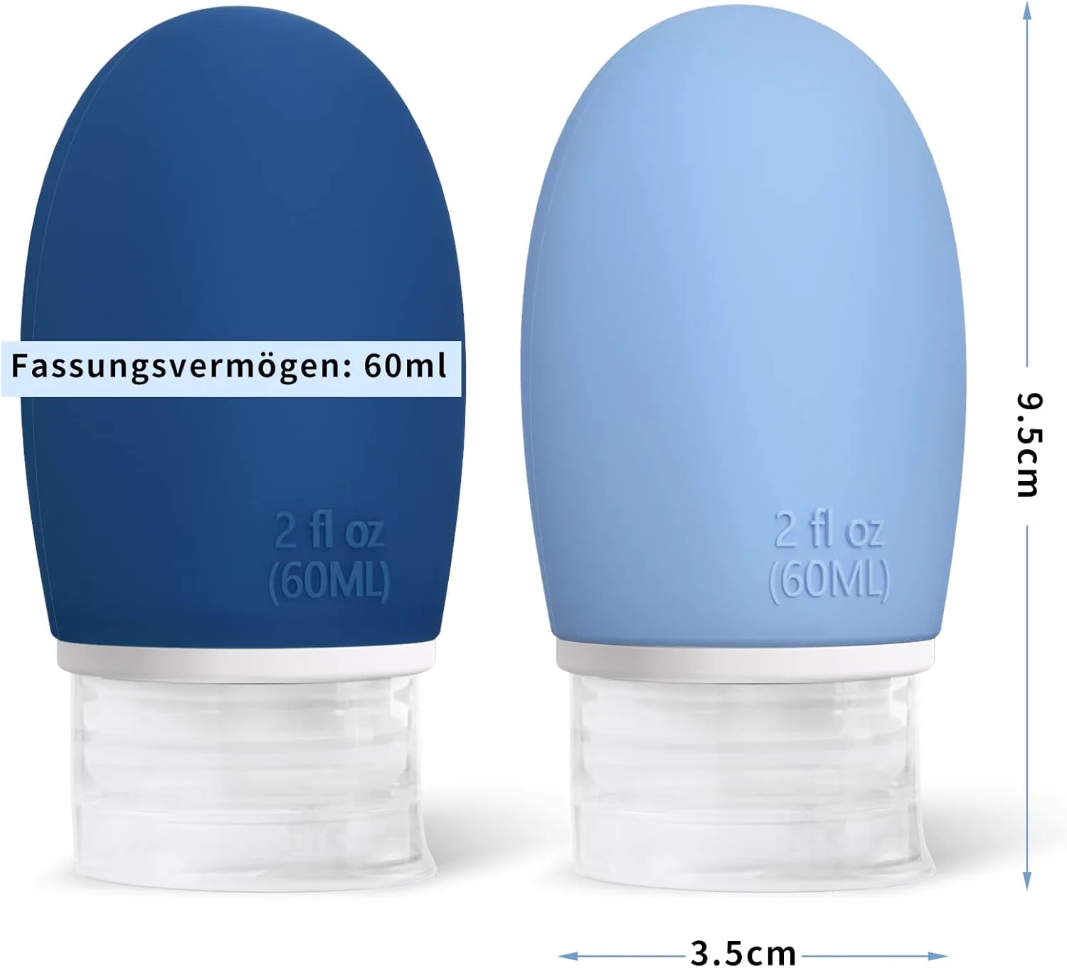 Miniatyr: Silikonflaska som trycks ihop