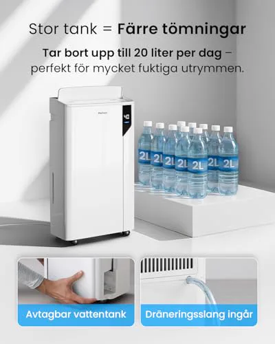 Miniatyr: Kontrollpanel på Pro Breeze luftavfuktare