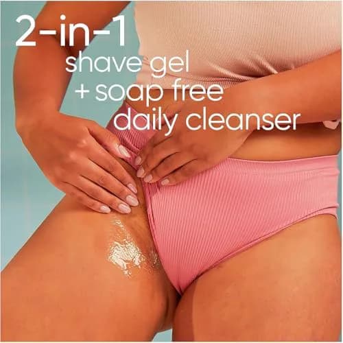 Miniatyr: Gillette Satin Care fuktgivande rakgel för len hud