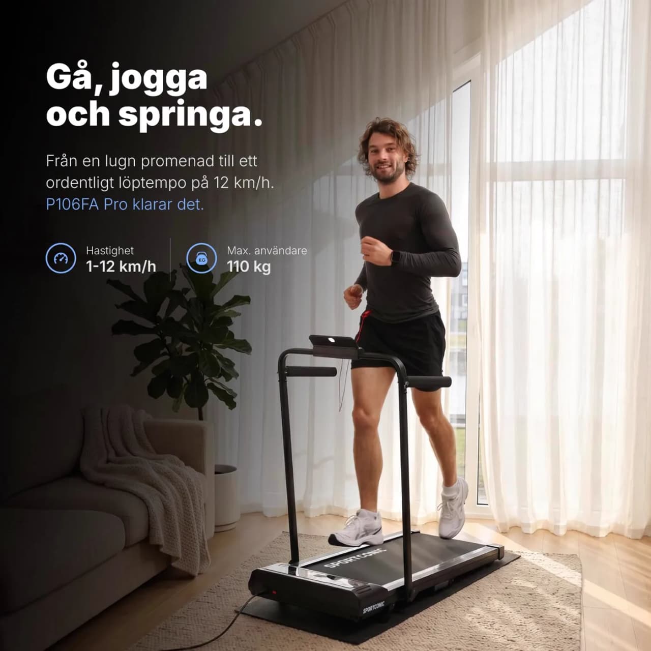 Miniatyr: Sportconic löpband 2-i-1 i produktgalleri