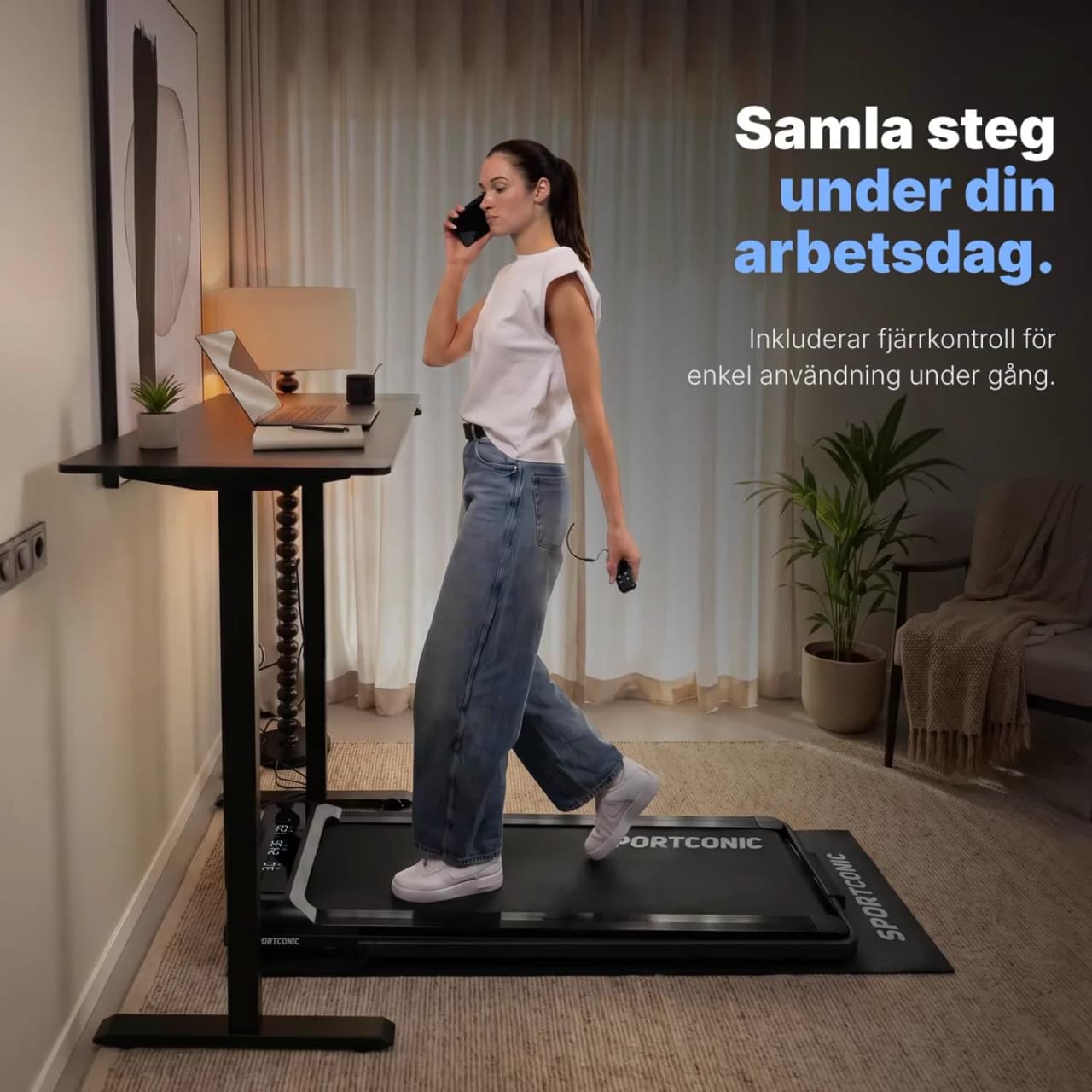 Miniatyr: Sportconic löpband 2-i-1 med funktioner från Amazon-bilder
