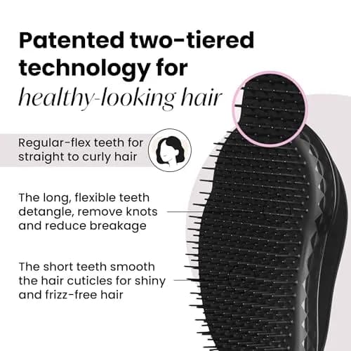 Miniatyr: Tangle Teezer The Original med flexibla tänder som reder ut tovor