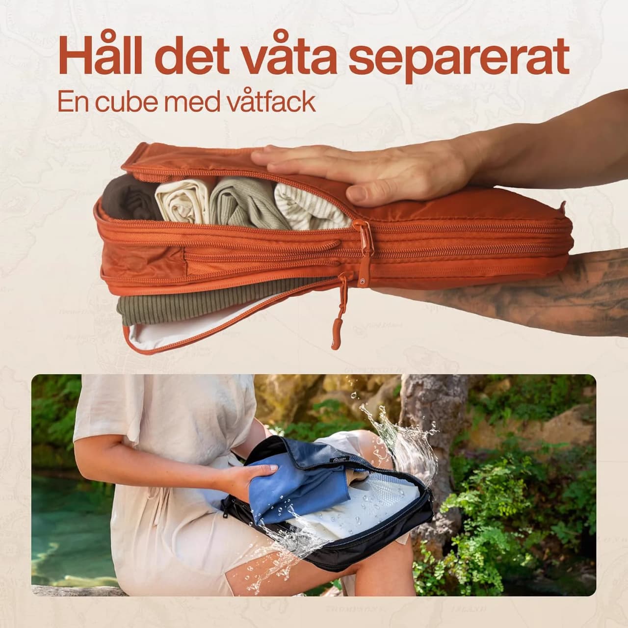 Miniatyr: Travel Dude packkuber i olika färger och storlekar