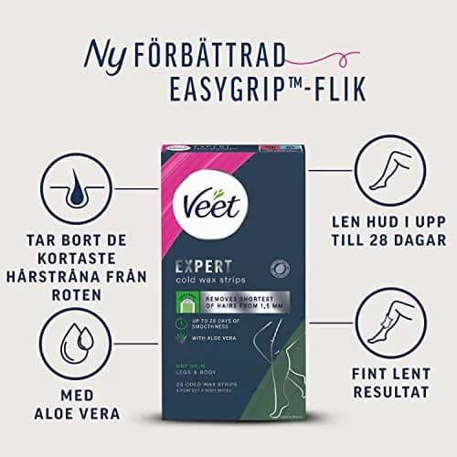 Miniatyr: Veet vaxremsor för ben och kropp
