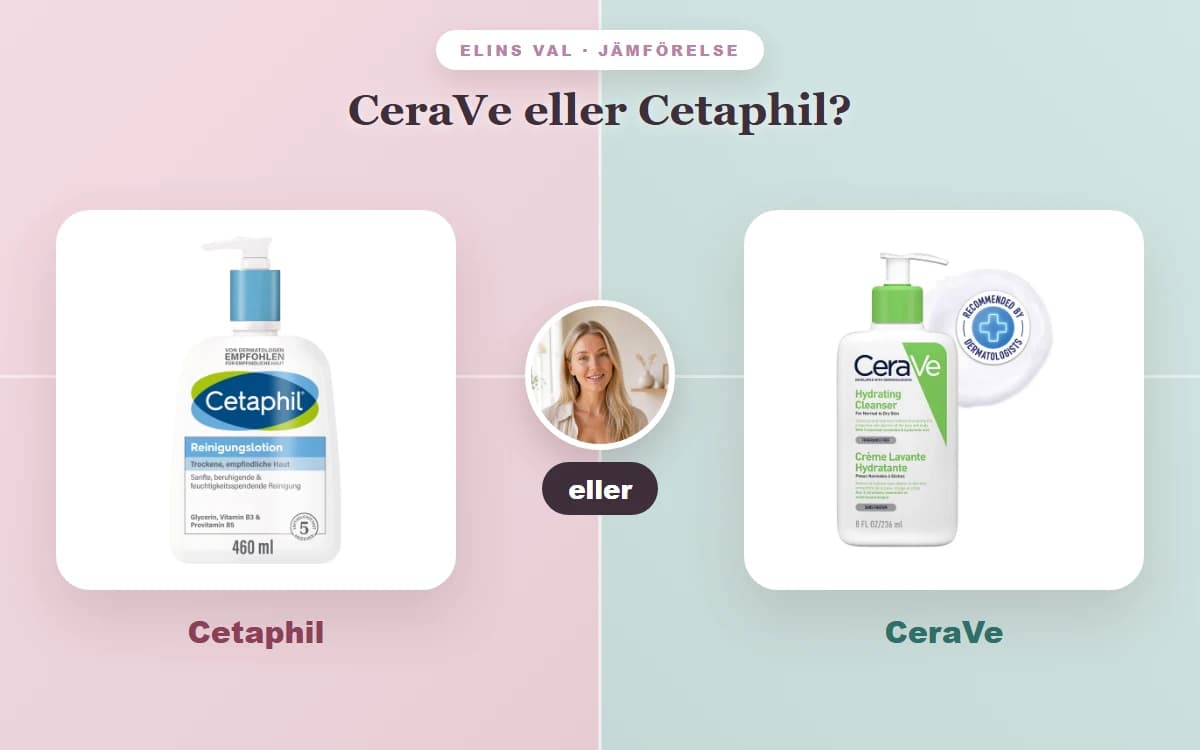 CeraVe eller Cetaphil? — Elins jämförelse