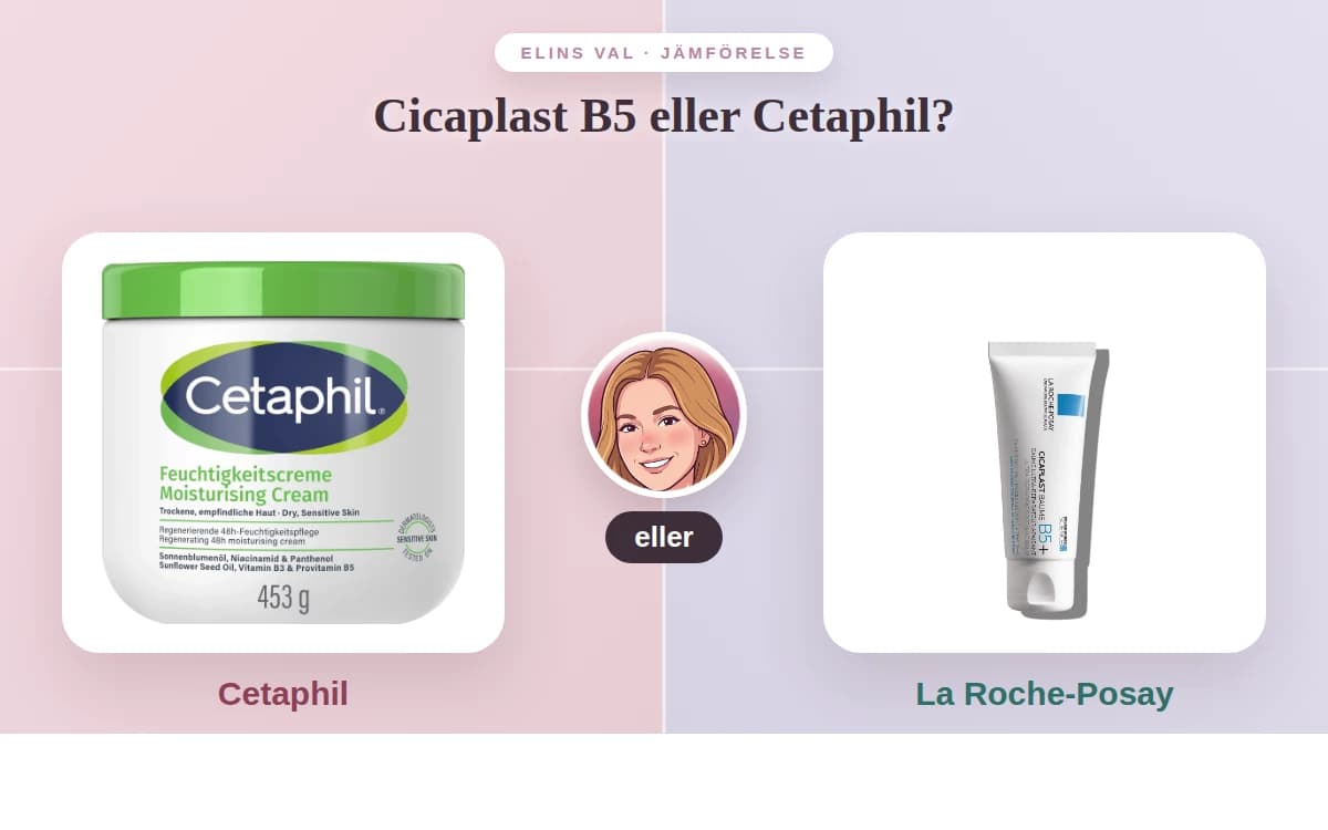 Cicaplast B5 eller Cetaphil? — Elins jämförelse