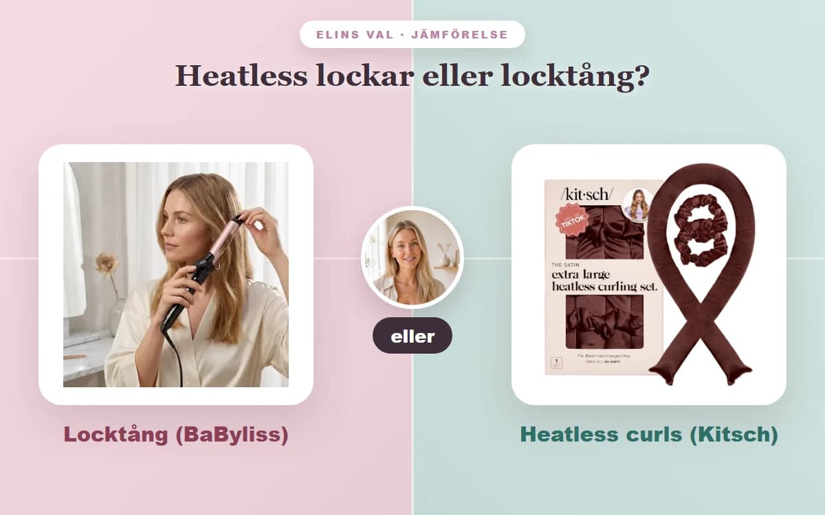 Heatless lockar eller locktång? — Elins jämförelse