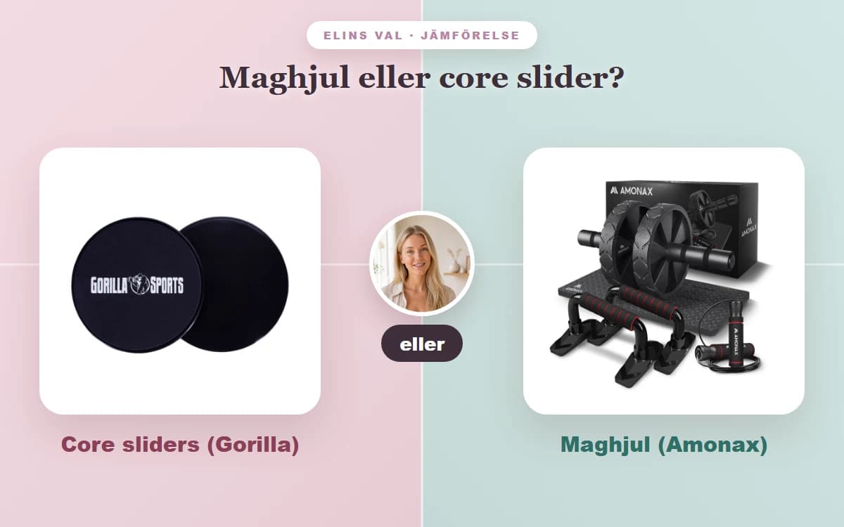 Maghjul eller core slider? — Elins jämförelse