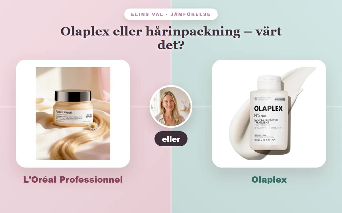 Olaplex eller hårinpackning – värt det? — Elins jämförelse