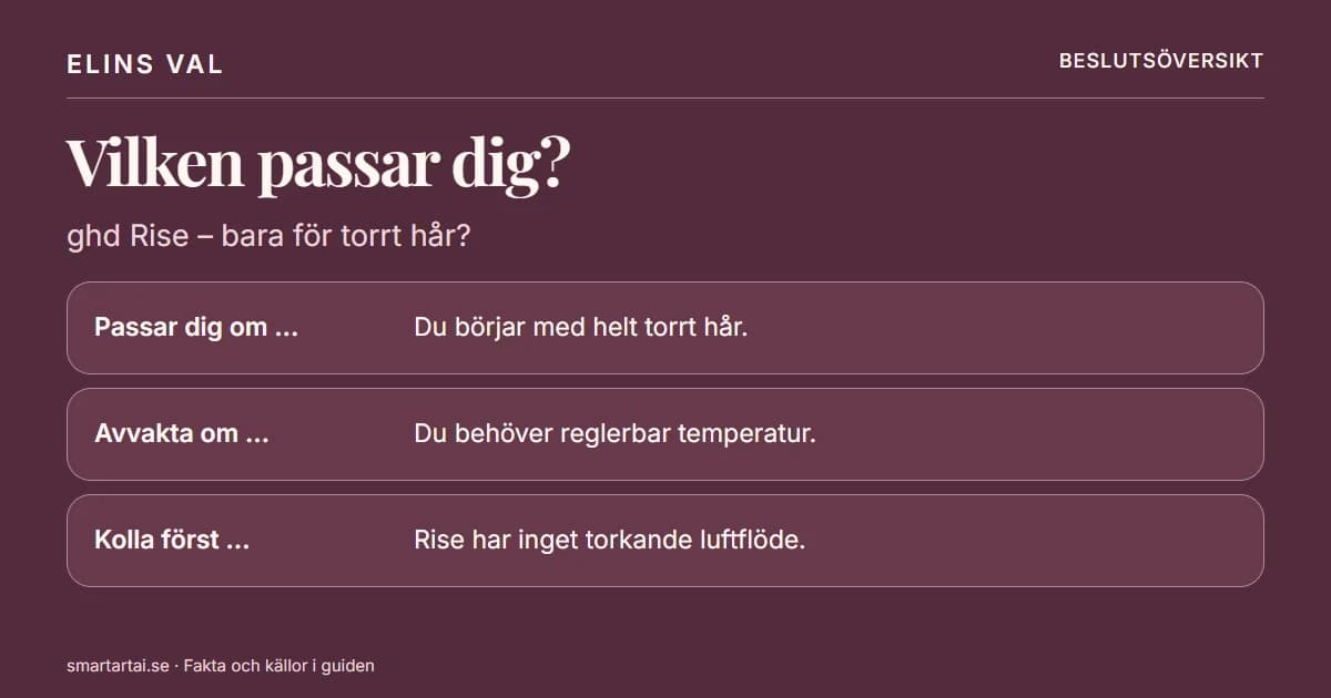 Beslutsöversikt: ghd Rise: fungerar en värmeborste bara på torrt hår?