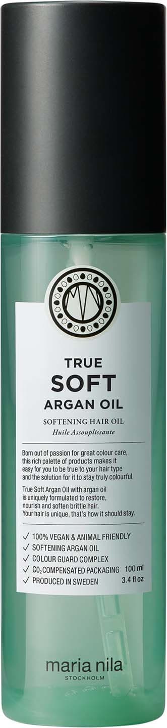 maria nila True Soft Argan Oil, 100 ml, original produktbild från Lyko.